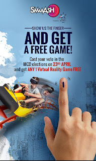 Cast your vote and win a VR game at SMAAASH Mall of India & SMAAASH Cyberhub 
