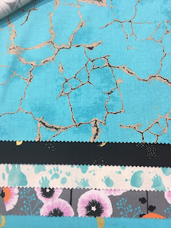 Santa Fe Turquoise Cotton and Steel fabric