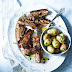 Coriander and pomegranate lamb cutlets with jersey royals Recipe
