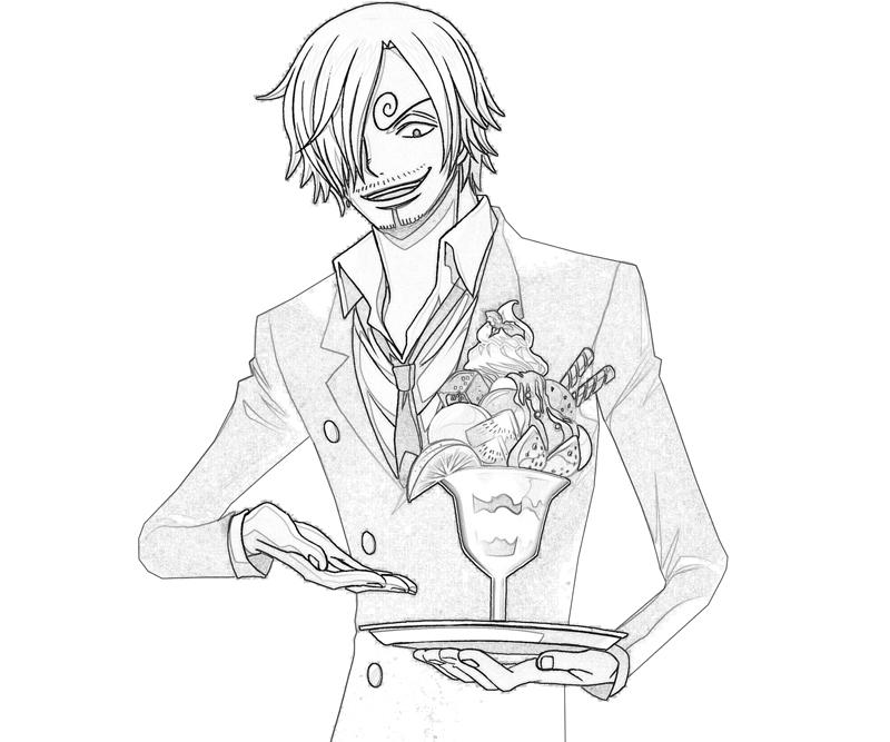 Sanji One Piece Coloring Pages Coloring Pages