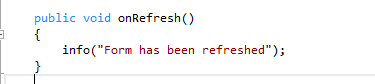 Override a System Defined Refresh button in D365O