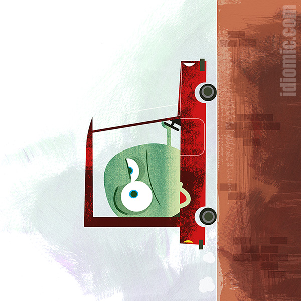 English is FUNtastic Idiom being driven up the wall