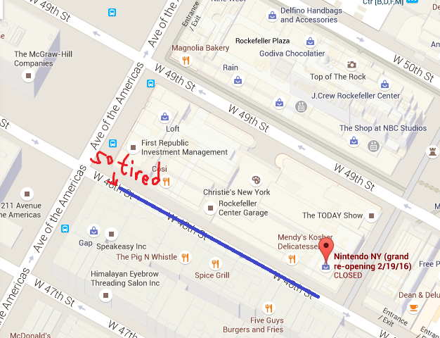 2/19/2016 Ragequit Point Nintendo NY grand re-opening February 19 map line