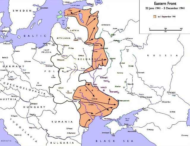 Operation Barbarossa on 1 September 1941 worldwartwo.filminspector.com