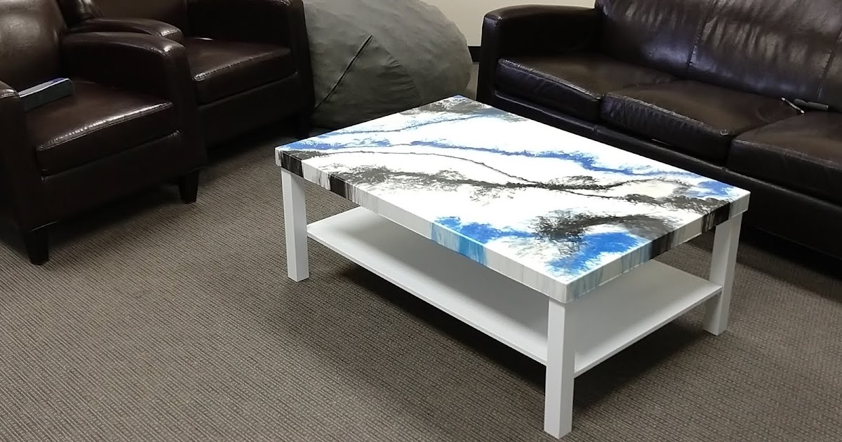New Epoxy Top for a Struggling Ikea Table
