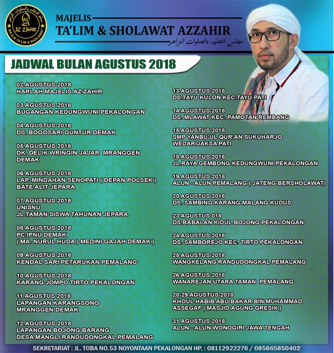 Kumpulan Sholawat Syubbanul Muslimin 2018 R Carta De