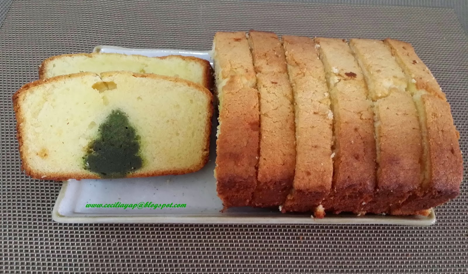 Sassy Haven Christmas Tree Condensed Milk Pound Cake (圣诞树炼乳磅蛋糕)