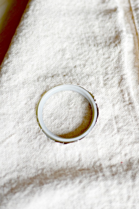 Quick and Easy Way to Add Grommets to DIY Curtains