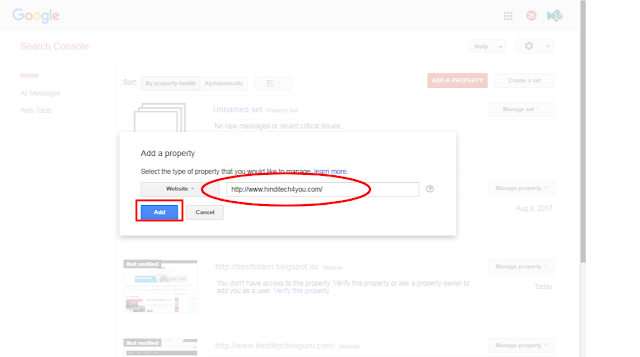 how to add website on google webmaster tool for seo