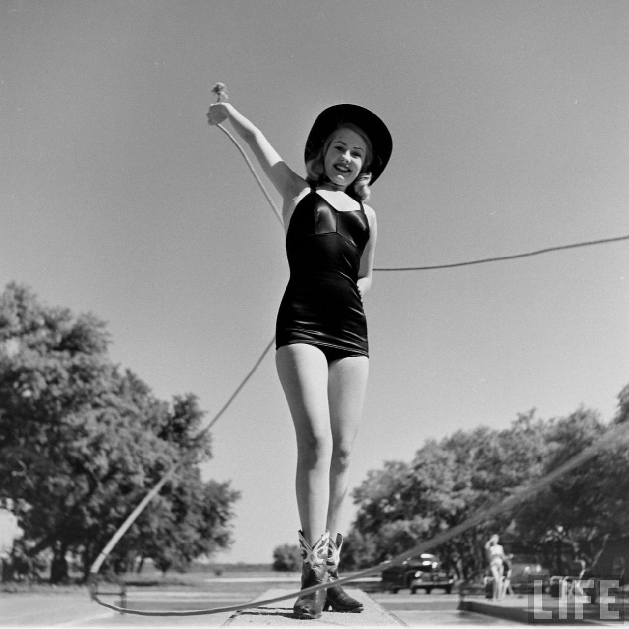 Riding Clothes Women's Rodeo Fashion at Flying L Ranch, 1947 Vintage