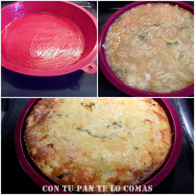 TORTILLA DE PATATAS LIGHT AL HORNO