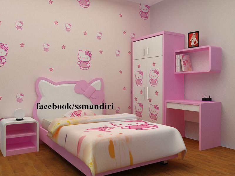 Rumah hello kitty jual tempattidur hello kitty peralatan kamar tidur 