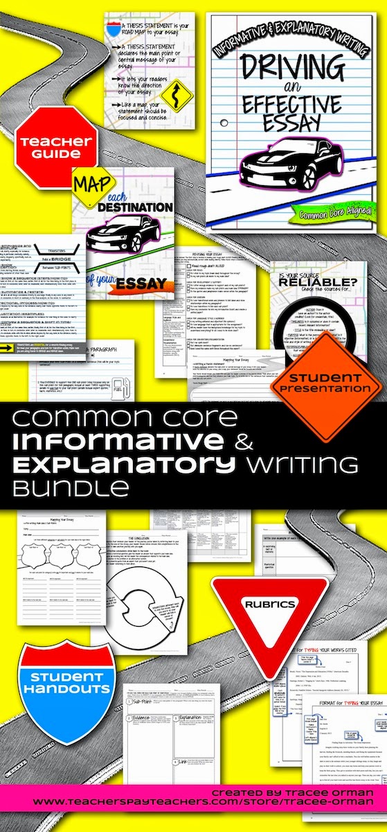 Common Core Informative and Explanatory Writing Bundle