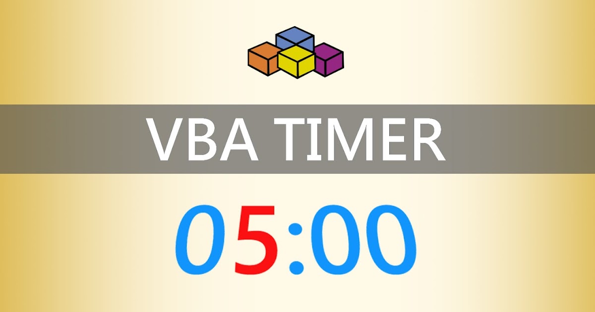 How to use Timer in VBA (Excel)
