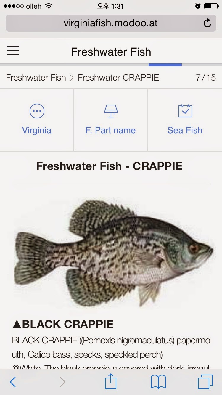Telematics: Virginia freshwater Fish