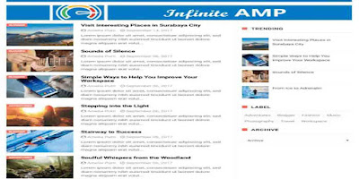Infinity AMP Blogger Templates For Bloggers