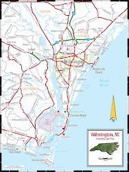 wilmington nc map coast fear cape carolina north maps printable coastline road east southeastern google detailed downtown tourist which riverwalk