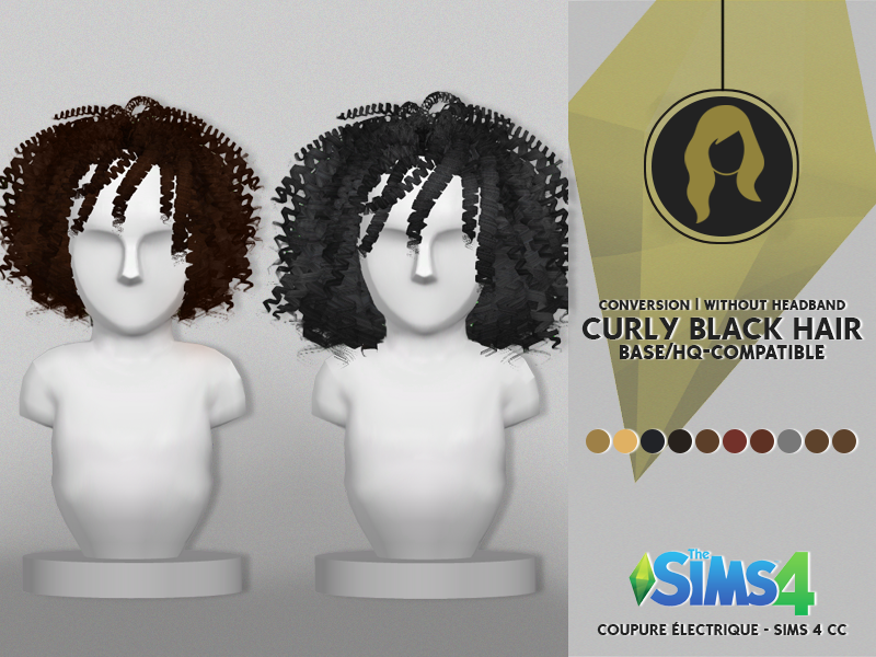 Curly Black Hair Update And Fix Redheadsims Cc