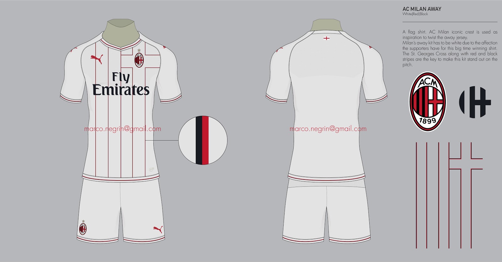 Puma AC Milan 18-19 Home, Away & Third Concept Kits by ...