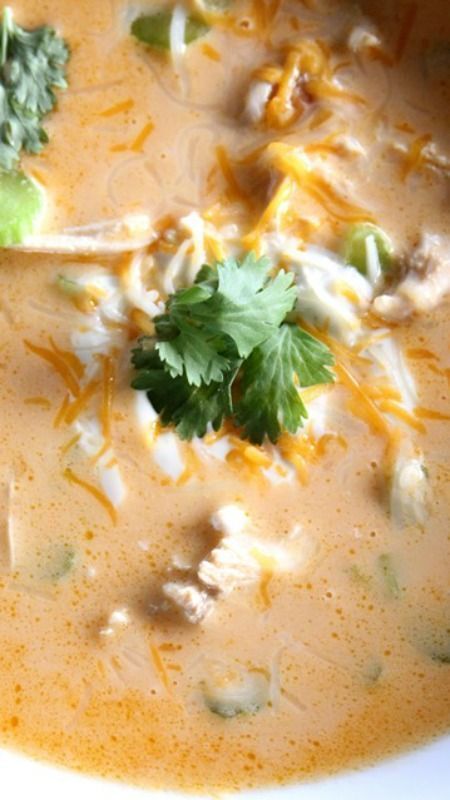 Buffalo Chicken Soup (Low Carb) Recipe ~ it’s crazy delicious.