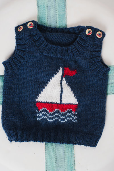 Vikki Bird Designs: New Design: Little Sailor Baby Vest
