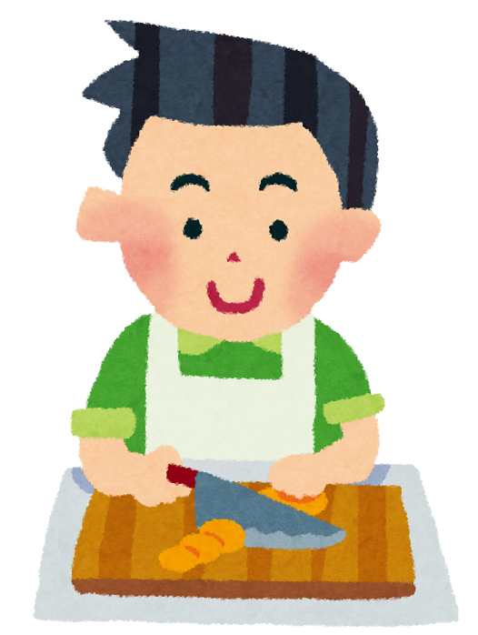 料理のイラスト「男性」 | かわいいフリー素材集 いらすとや