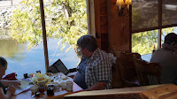 Dining on the river in Pigeon Forge