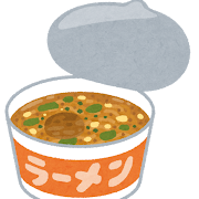 カップラーメンのイラスト（味噌ラーメン）