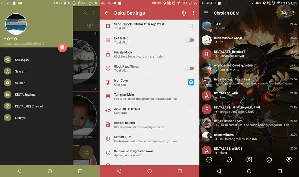 Clone Bbm Delta Download BBM MOD transparan IOS iphone Clone Ringan
