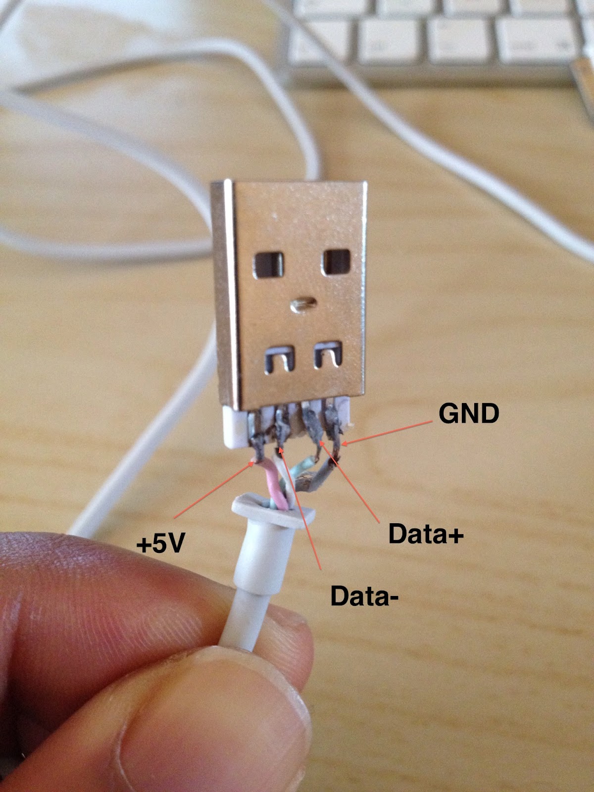 Electronique et Programmation Apple USB cable teardown