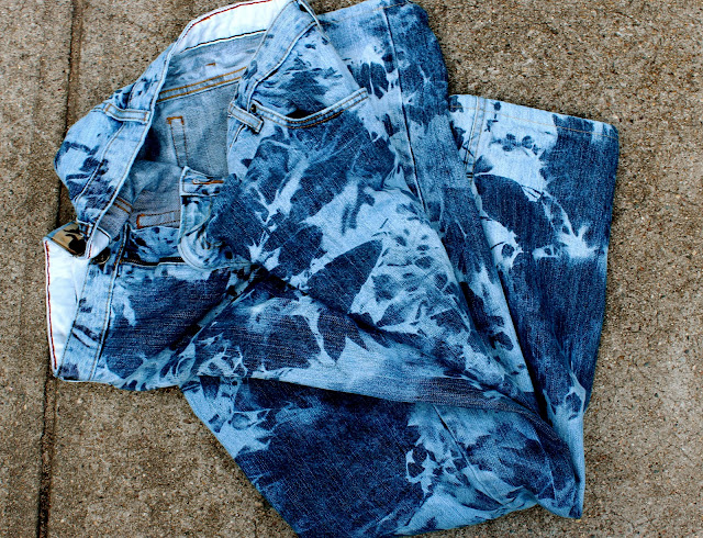 The Style Climber: How To Tie Dye Your Denim Jeans