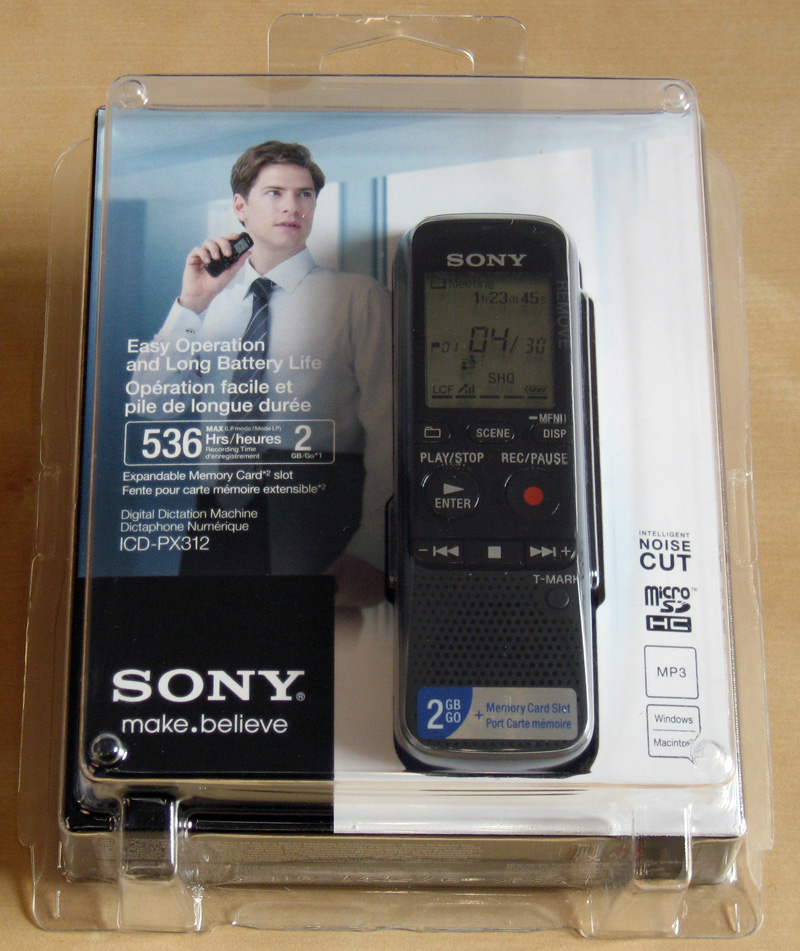 ebook野郎 3000円 ICレコーダー SONY ICDPX312 買った