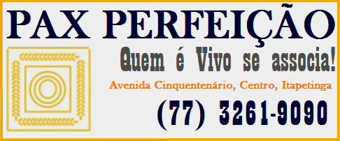 PAX PERFEIÇÃO - QUEM É VIVO SE ASSOCIA!