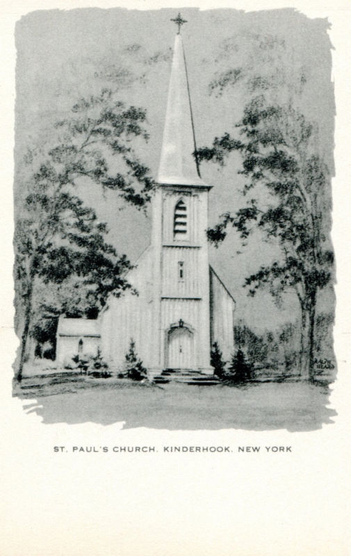 Old Pictures of Columbia County NY St. Paul's Church, Kinderhook NY