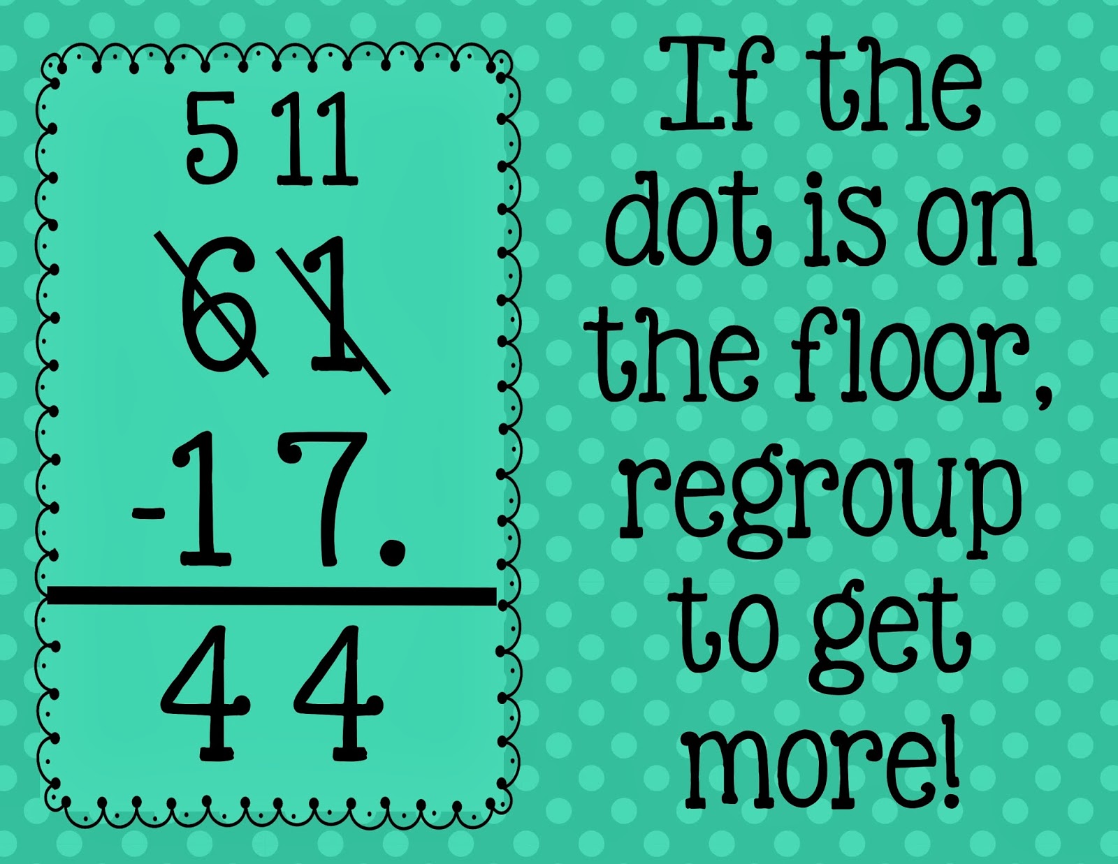 2nd Grade Snickerdoodles: Subtraction with Regrouping Tip and Freebie