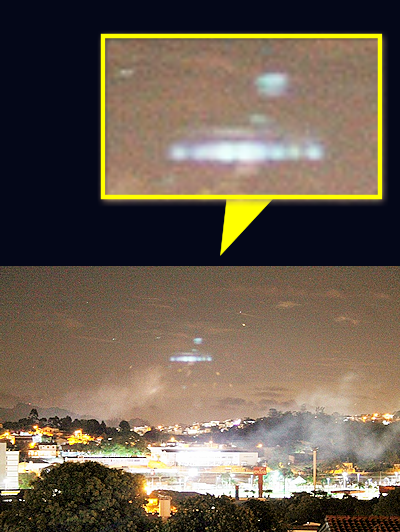 Motorist Photographs UFO Over Itatiba, Brazil 12-24-14