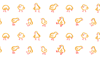 Little chicks pattern - Jen Haugan Animation & Illustration