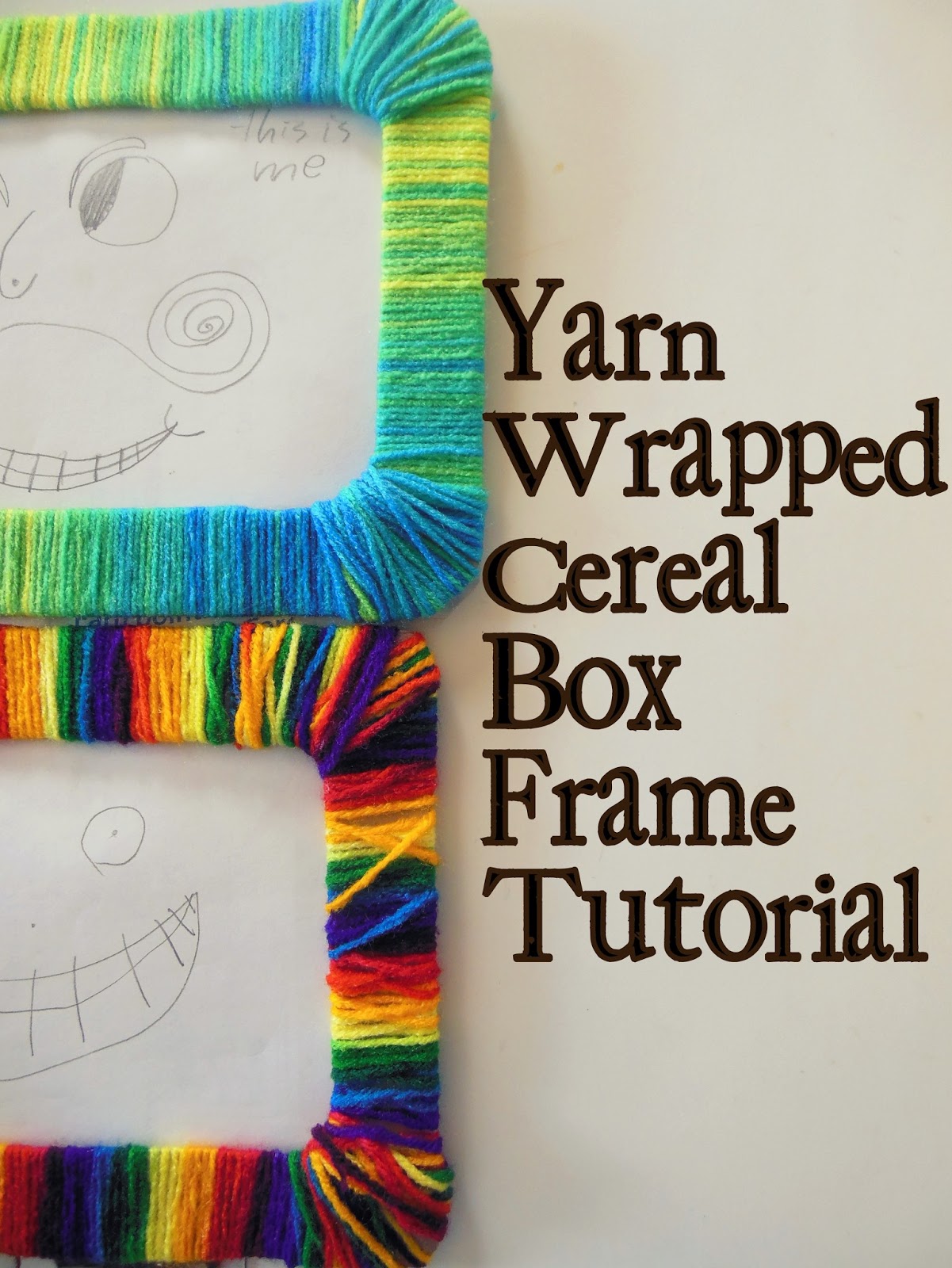 hazel and company YarnWrapped Frame Tutorial