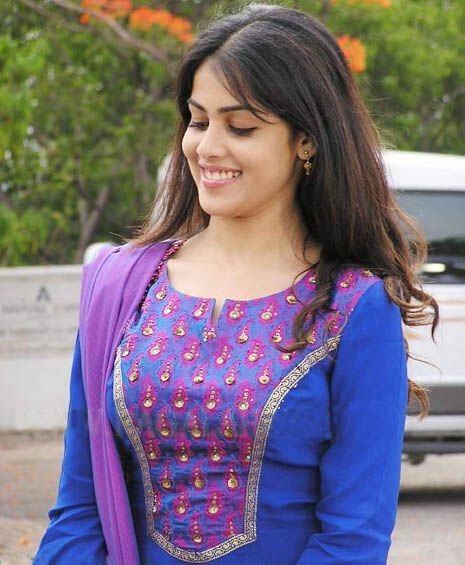 deep round neck kurtis