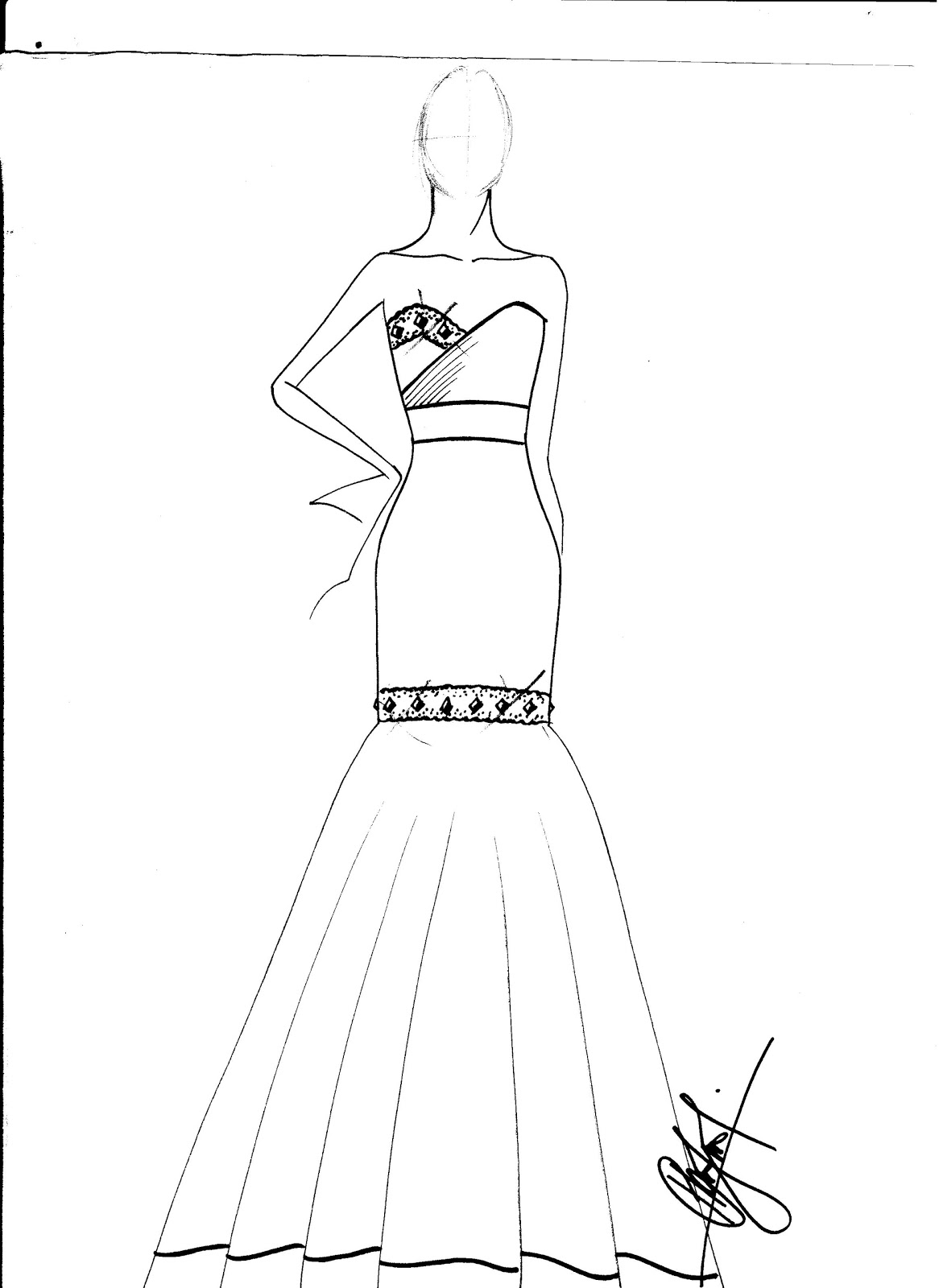 Hafiz's Fashion Sketching.... =): Fashion Sketches
