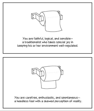 Cheerful Thrifty Door: Over or Under • Toilet Paper Debate