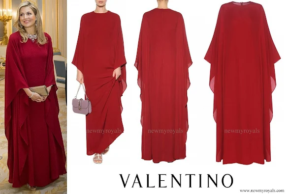Queen Maxima wore VALENTINO Silk Dress