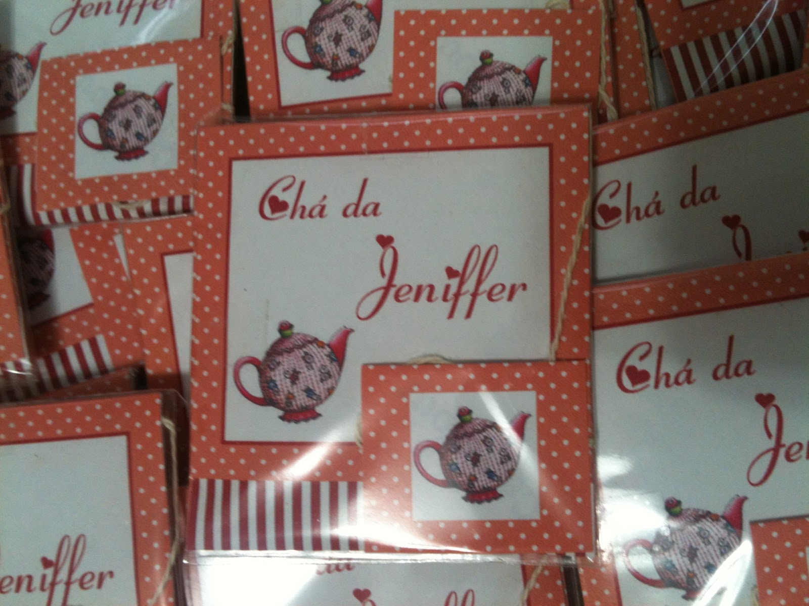 Sonho Meu... Arte em Papel: Sachê de Chá Personalizado