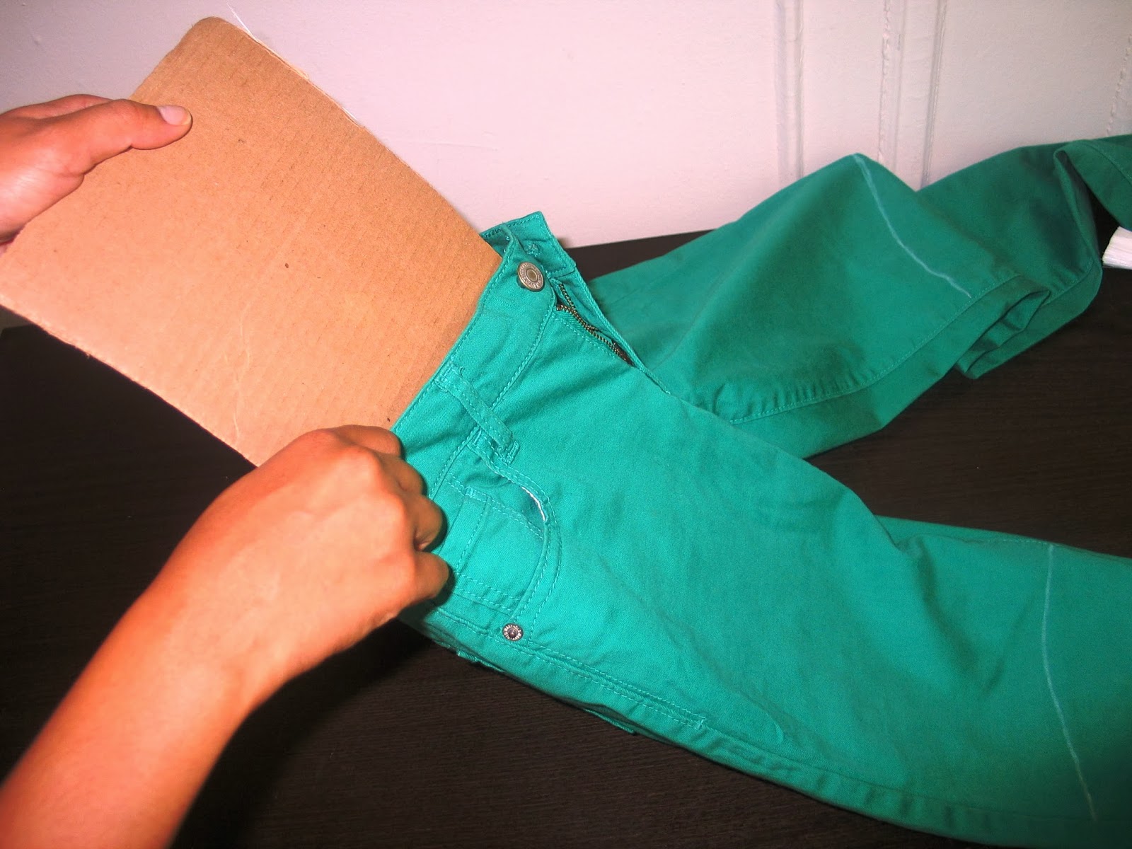 LazyBlueOrchids DIY Faux Leather Accented Pants