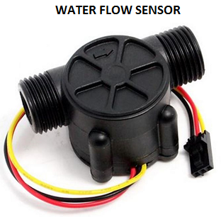 Menggunakan water flow sensor