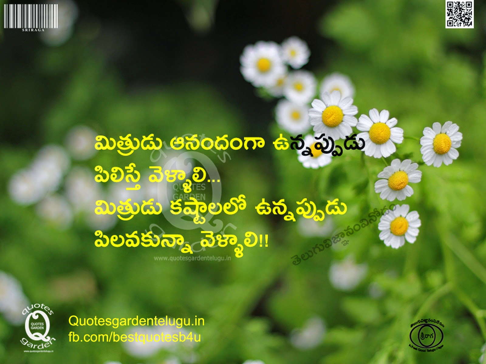 Best Telugu friendship quotes with nice wallpapers and beautiful images