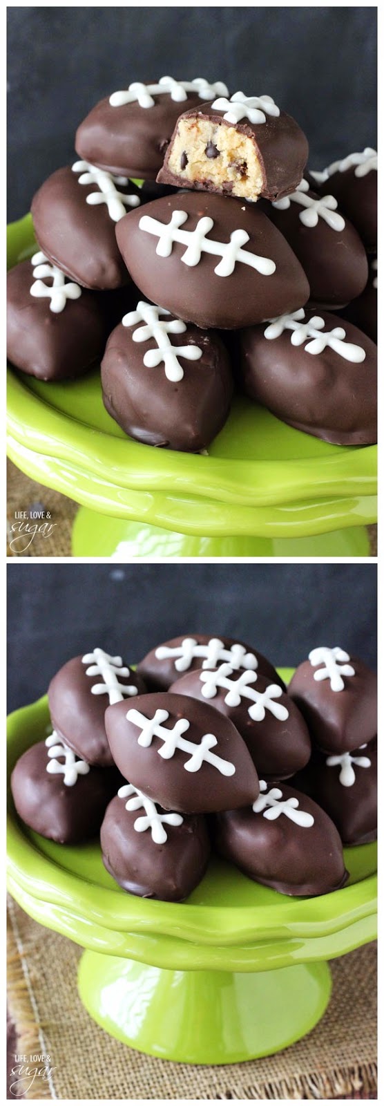 Chocolate Chip Cookie Dough Footballs Easy Kitchen 4 All