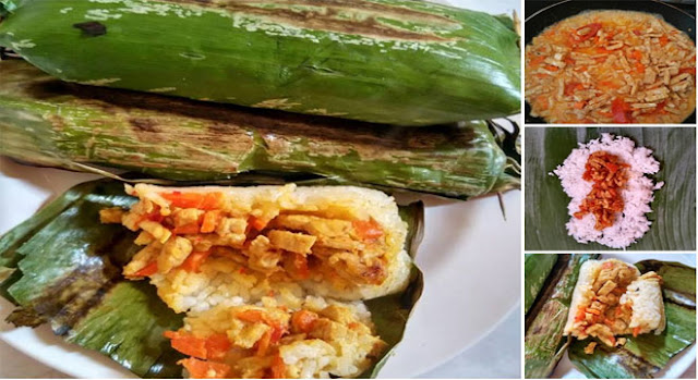 Resep membuat Nasi bakar tempe wortel,,Yuk dicoba siapa ...