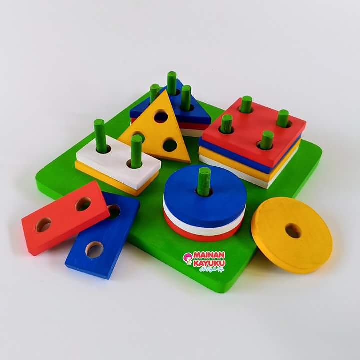 Pasak Geo Persegi Mainan TK - SEBUTIK EDUTOYS