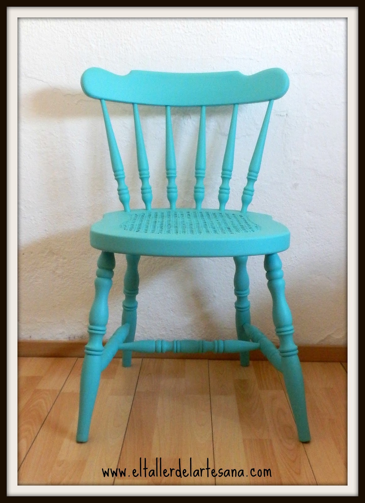 El Taller de la ArtesAna Silla Windsor Verde Agua